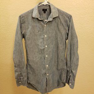 XS J. Crew Ludlow Chambray Shirt